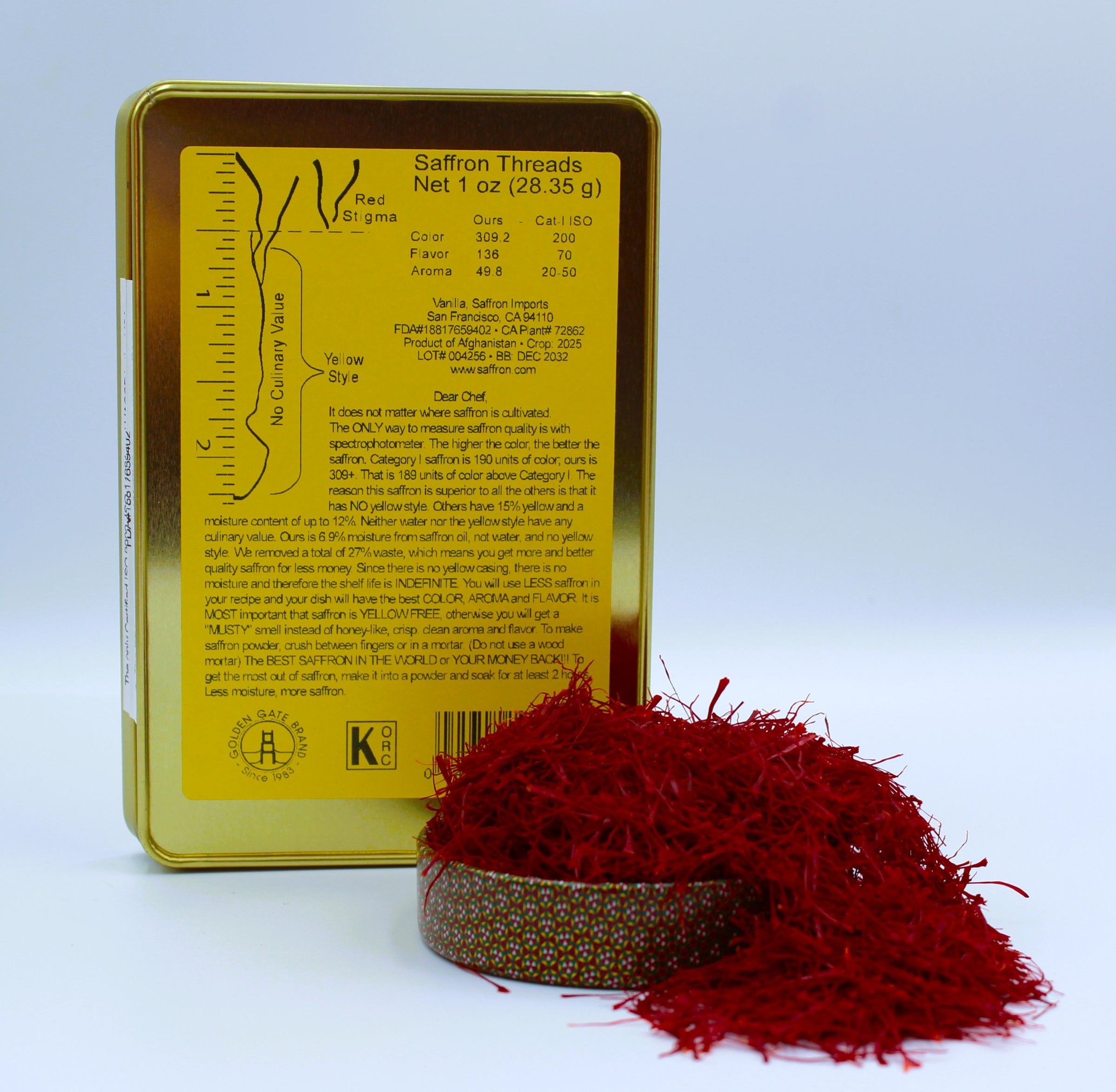 Saffron Threads Display Saffron Threads | Vanilla, Saffron Imports