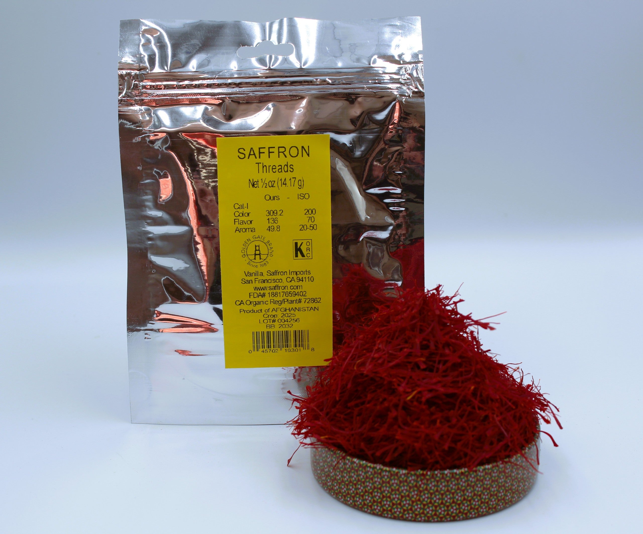 Saffron Envelope - Free Shipping! | Vanilla, Saffron Imports
